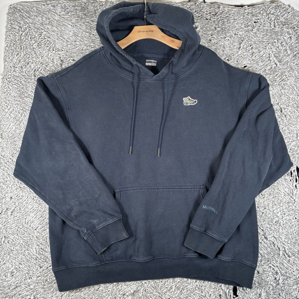 Merrell Pullover Hoodies Men’s Size XXL Navy Blue Activewear Gym Hiking Winter